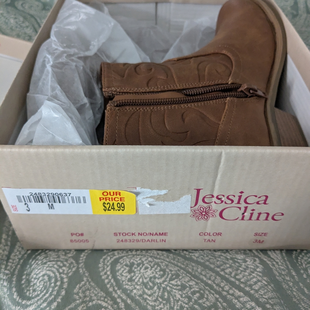 Jessica Cline Brown Kids Boots